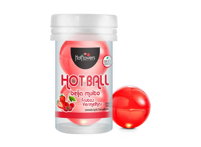 HOT BALL BEIJA MUITO HOT FLOWERS FRUTAS VERMELHAS