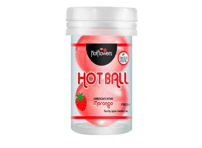 HOT BALL BEIJA MUITO HOT FLOWERS MORANGO